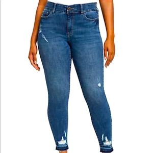 New York & Co: Tall Curvy High-Waisted Sculpting No Gap Super-Skinny Ankle Jeans